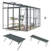 Lean-To 8ft5 x 18ft9 Light Bronze *Ultimate Package*